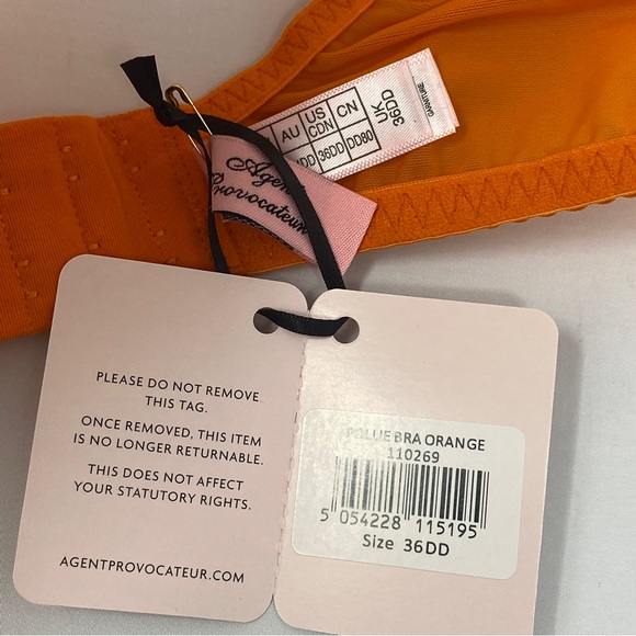 NWT Agent Provocateur Pollie Orange Bra - Picture 16 of 16